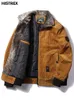 Herrenjacken Herren warmer Winter Thermalkordjacken plus Größe dicker warmer Windbrecher Pelzkragen Armee Jacke Casual Outwear Militärmäntel 230823