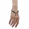 Charm Bracelets Fashion Tibetan Bead Natural Stone Fringe Wristband Unique Chinese Style Handchain Crystal Jewelry Women Girl