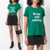 Zadig Voltaire 23SS Designer T-Shirt T-shirty Summer Nowe damskie zv litera druku