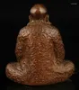 装飾的な置物収集物質中国の手彫りレトロの純粋な赤い銅bodhidharma彫像コレクション装​​飾装飾のための彫像
