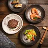 Gerichte Teller japanische und koreanische Keramikplatten unregelmäßige Kochen Sushi Snack Haushaltsgerichte Kreatives Restaurant Tabelle 230822