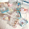 Handbags Cartoon Clear Coin Purse Pouch with Keyring Cute Wallet Portable Waterproof Mini Storage Bag Lipstick Key Earphone Organizer 230823