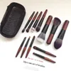 Makeup Tools 12st Portable Mini Makeup Brush Set Short Handtag Wool Blush Foundation Lip Soft Fluffy Beauty Cosmetic Tools Wholesale 230822