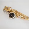 Jupiter Jas-1100Sq Alto Eb Tune Saxophone Ny ankomst Mässing Gold Lacquer Music Instrument E-Bat Sax med fallstillbehör