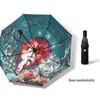 Umbrellas Fully Automatic Umbrella UV Double Beach Wind Large Female High Value Sunscreen Rain And Sun