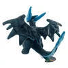 23 cm grote XY-versie Fire Dragon geelblauwe pluche pop