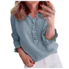 Dames truien dames o-neck lange mouw met lange mouwen losgemaakte vrijeskleurige kleur button down trui ruche brei dame dame herfst pullover top