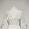 Falda larga francesa para mujer, vestido holgado de cintura alta, vestido Vintage elegante con mangas acampanadas 2023