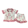 Clothing Sets Wholesale Kids Sleepwear Outfits Ballet Dance Girl Pajamas Toddler Girls 2 Piece 230823