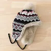 Beanie/Skull Caps HT4110 Russische pet Mannen vrouwen gebreide trapper oorklap ski cap mannelijk dikke warme winter beanie hoed pur pompom Russain hoed 230822