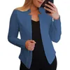 Женские костюмы модная куртка пиджак без пуговиц интеллектуальной темперамент офис работы.