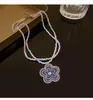 Chains Dopamine Colorful Strand Flower Heart Pendant Necklace Beaded Bohemia Sweet Cool Y2k Jewelry Women Clavicle Accessories Gift