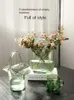 Glass Vase Handheld Basket Bag Decoration for Living Room Floral Arrangements Creative Fish Tank Home Decor Nordic StyleTabletop HKD230823