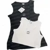 Women Knits Tops Tanks Embroidery Badge Knitted Sports Vest Sleeveless Hoodie Yoga Tees Tops290D