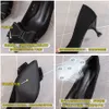 Wskazany czarny bownot 411 Dress Toe Office Kobiety Pumps Cienki Obcasy 3 cm 4,5 cm 6,5 cm lekkie zużycie bez poślizgu koreańskiego projektanta SHO 33