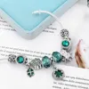 Strand Green Clover Jewelry Sweet Glass Diy Beads Original Armband Girl Robot Fashion Accessories Gift