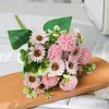 Decoratieve bloemen kransen kunstbloemen Gerbera Hydrangea Wedding Feest van vakantiefeest terras Courtyard Garden Conference Center Decoratie 2308222222