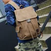 Sacos escolares de alta qualidade lona homens mochila grande bolsa de ombro mochila para meninos viagem moda acampamento simples 230823