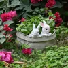 Garden Decorations Durable Pot Long Lasting Potted Ornament Sturdy Containing Statue Balcony Patio Flower