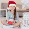 Boże Narodzenie dzianin słodka poma dla dorosłych dzieci miękka czapka Santa Hat New Year Party dla dzieci Prezent Navidad Noel Xmas Decoration 2023 HKD230823