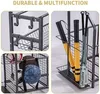 Balls Sports Equipment Storage Organizer with Baskets and Hooks Easy to Assemble Gear Holds Basketballs Baseball Bats F 230822