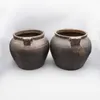 Poterie noire vieux pot vase à fleurs décoration de la maison HKD230823