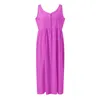 Casual Dresses Women Midi Summer Vest V Neck Sleeveless Swing Dress Button Beach A Line Sun For 2023