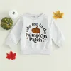 Kleidungssets 0617 Lioraitiin 03 -jährige Kleinkind Baby Jungen Mädchen Halloween Sweatshirt Kürbis Buchstaben Langarm Pullover Autumn Top 230822