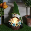 Decorações de jardim Gnome Night Solar Decoração de Flor Flor Dimnize Sistema de Porceptor embutido Desk de decoração automática