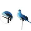 Gartendekorationen 2025 cm kreative handgefertigte Simulation Papagei Animal Bird Requisiten Dekoration Miniatur Feder Rasen Puppen Ornamente 230822