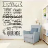 Muurstickers en estacasa cumplimos las promesas vinyls huis regels Spaanse citaten voor keuken woonkamer decor stickers 230822