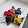 Bolsas escolares pequenos corrosnos para mulheres 2023 Summer moda moda design de couro travesseiro bolsas de ombro e bolsas