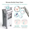 Toppförsäljning Deep Clean Hud Ansiktutrustning 9 i 1 Vit Beauty Skin Bubble Machine Hydro Dermabrasion Machine