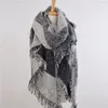 Halsdukar Fashion Warm Large for Womens Long Cashmere Winter Wool Blend Soft Plaid Scarf Wrap Shawl 230823