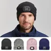 Headlamps 6LED USB Headlight Hat Breathable 110LM 300mAh Beanie Warm Glowing Caps 3-gear Christmas Gifts For Night Sports
