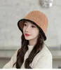 Fashion Winter Thick Knitted Hat Women's Warm Woolen Fisherman Hat Bucket Hat Cap Costume Accessory Gifts HCS336