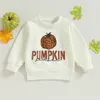 Kleidungssets 0714 Lioraitiin 04 -Jährige Baby Jungen Mädchen Herbst Sweatshirts Halloween Langarmbrief Leopard Kürbislösch