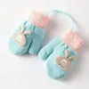 Accessoires pour cheveux, mitaines de bébé de dessin animé, gants chauds d'hiver pour enfants garçons et filles, gants tricotés pour enfants en bas âge