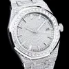 Ręcznie wykonane diamentowe automatyczne zegarki mechaniczne 40 mm Sahire Worristwatch Montre de Luxe 863458 ES