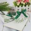 Present Wrap Creative Wedding Candy Box Plants Printed Bag With Ribbon Tie Wrapping Treat Packs Inga handtagskonst Hantverkartiklar