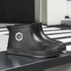 Rain Boots Fashion Men Rubber Shoes Waterproof Women Work Booties Winter Plus Cotton Slip on Unisex Ankle Bottes De Pluie 230822