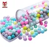 Teethers Toys BOBOBOX 50Pcs Round Silicone Beads 9mm Perle Teething For Jewelry Making Baby Products DIY Kralen 230822