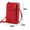 Evening Bags Women Wallet Shoulder Mini Leather Straps Mobile Phone Big Card Holders Handbag Money Pockets Small