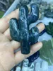 Decorative Figurines 1pcs Natural Water Grass Agate Stone Quartz Hand Carved Cactus Home Decoration