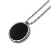 Pendentif Colliers 2023 Mode Collier en céramique noire avec fleur en acier inoxydable Bor Cadre rond Tournesol Bijoux Boîte-cadeau