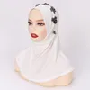 Ropa étnica Ramadán Eid Mujeres musulmanas Hijab instantáneo Gorros interiores Turbante Sombreros Jersey Bufanda Bufandas árabes islámicas Malasia Headwear Wraps