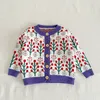 Rompers Spring Herfst Baby Girl Boy Set Fashion Sweater Coat Breaktoat Single Breasted Born Toddler Colthes E23305 230823