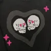 2023 gebrochener Planet Frauen Pullover Hoodie Skeleton Love Men Mantel Paar lässige BPM Sticked Armband Baumwoll Overshirt Pullover Paar Outfit Sweaters XSSMLXL