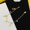Designers Womens Pendant Halsband Luxurys smycken Mens Fashion Armband F Letters Chain Wedding Armband Ornament Ladies Jewellry 238232d