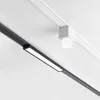 Montaggio a soffitto ultra sottile nero a 48 V Sistema di luci a tracce magnetica LED Magnete Lampada Lampada Lampada Magnete Light D5.0